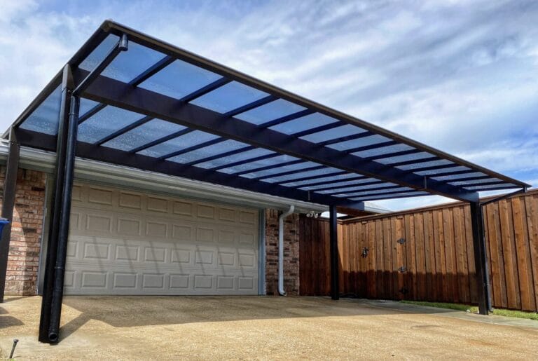 LJF Series Triple Carport (Black) 2