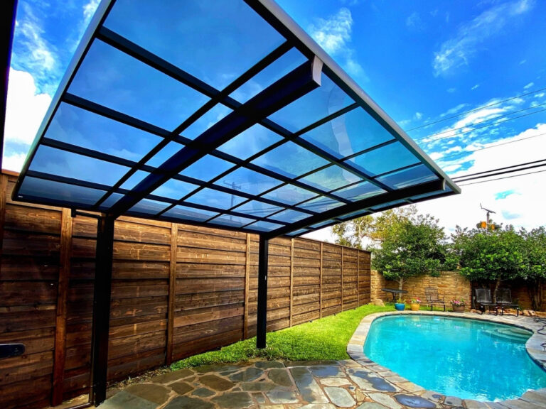 Aluminum Cantilever Pool Shade PJR Series (Gallery Image) - 1