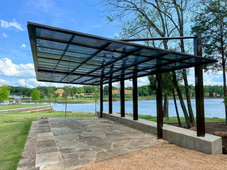 Commercial Aluminum Shade Canopy Cantilever KWC Series (Gallery Image)