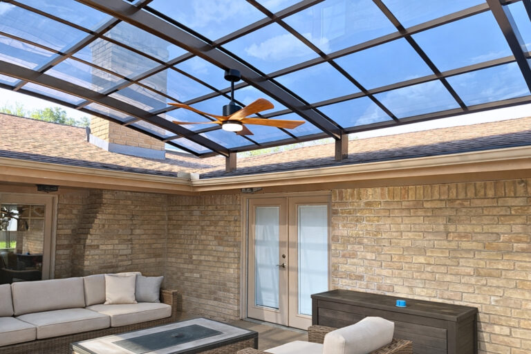 Aluminum Patio Cover PJW Series Roof Mounted Dallas TX Gallery