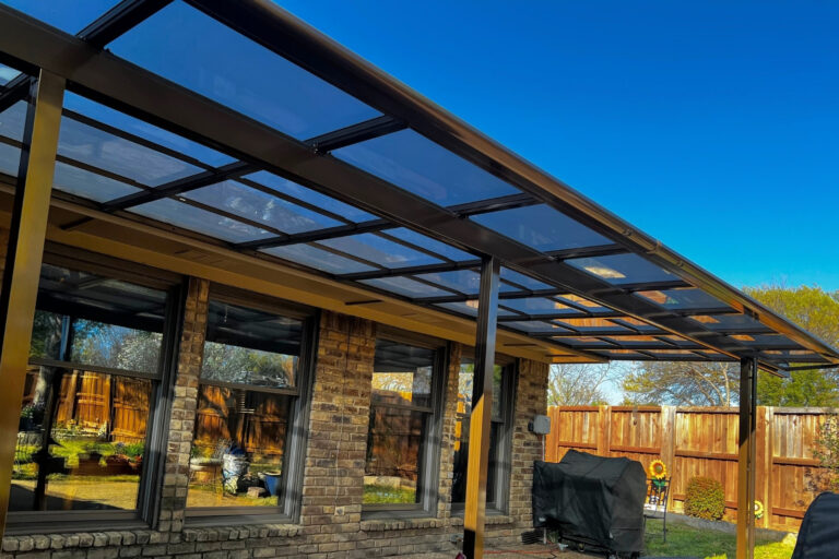 Attached Aluminum Patio Cover TF Series Roof Mounted Plano TX Gallery