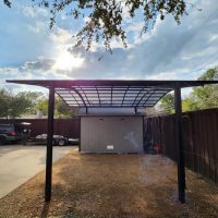 PJR Wide Beam Double Carport (Black)