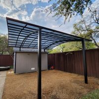 PJR Wide Beam Double Carport (Black)