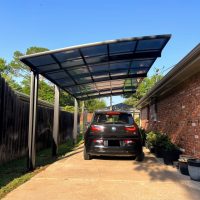 PJR Single In-Line Carport (Black)