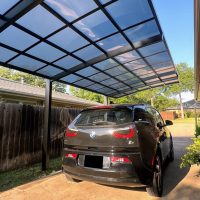 PJR Single In-Line Carport (Black)