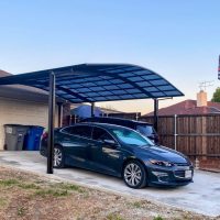 PJR Wide Beam Double Carport (Black)